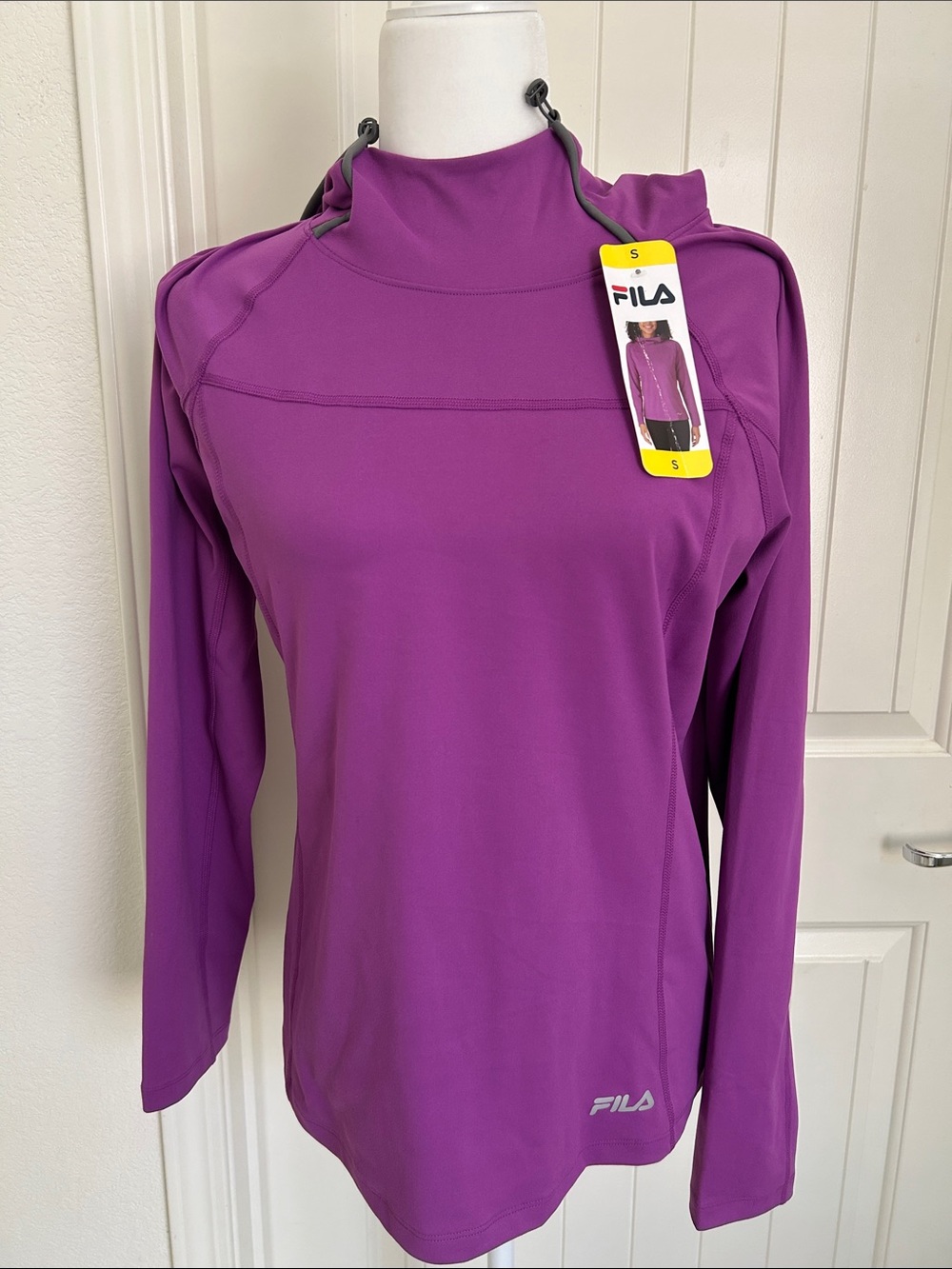 FILA Women's Plum Long Sleeve Athletic Top